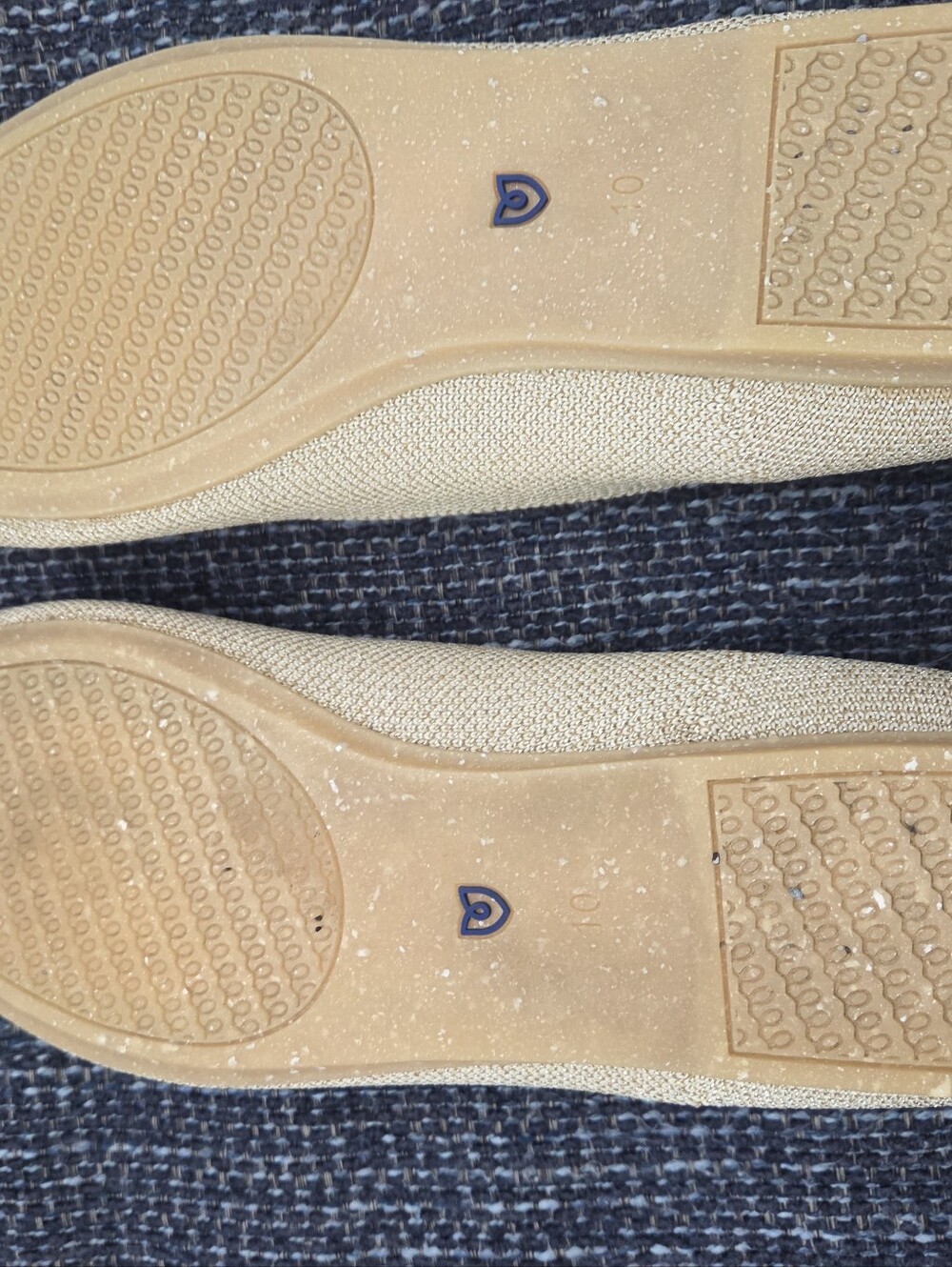Metallic Gold Rothy's Flats Size 10 - Picture 7 of 7
